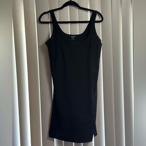 Black Sleeveless Sport Tennis Dress